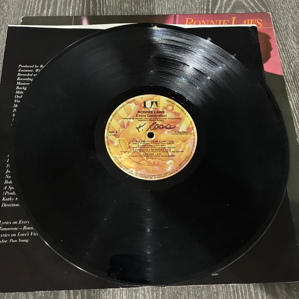 RONNIE LAWS Every Generation 1980 Original LP Vinyl Record Album - Picture 4 of 6